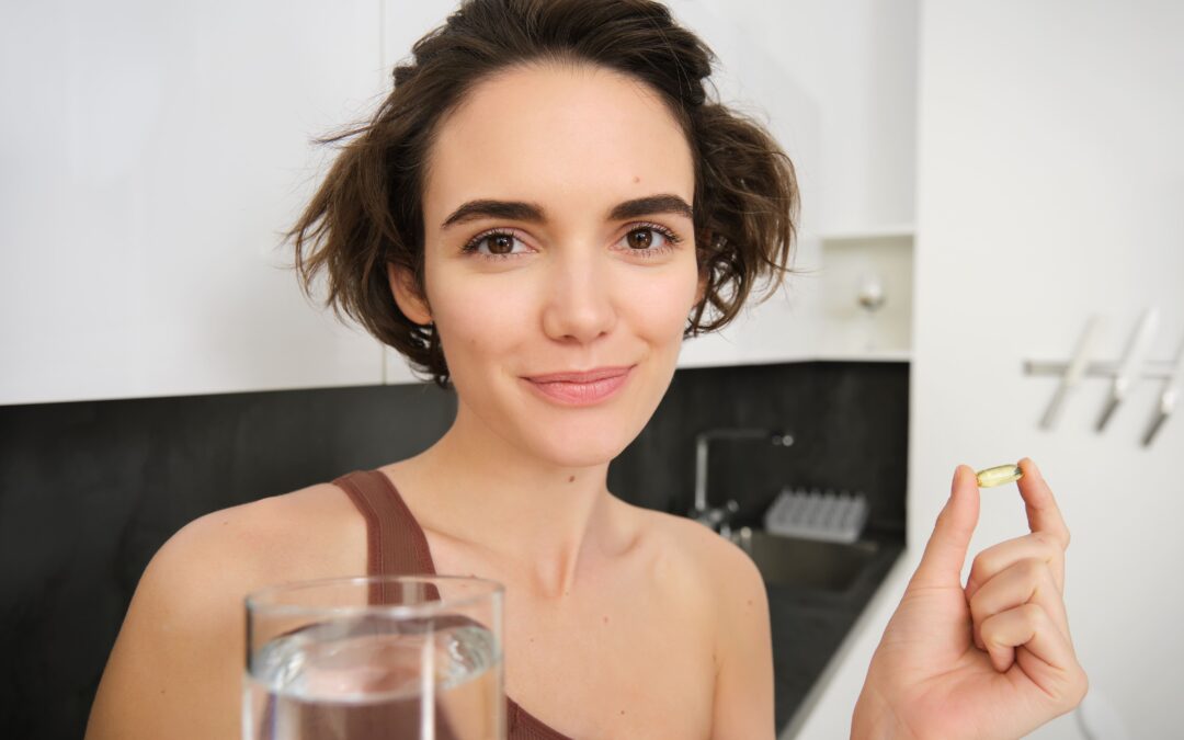 A young woman looking refreshed while taking milk thistle liver repair